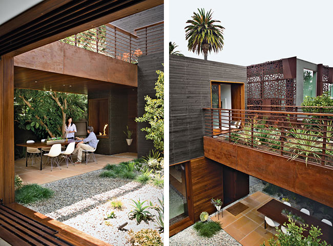 Terrasse maison moderne californie