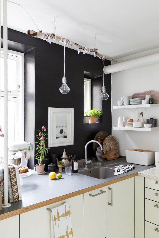 Un intérieur scandinave comme on les aime blueberry ... Inspiration cuisine Scandinave